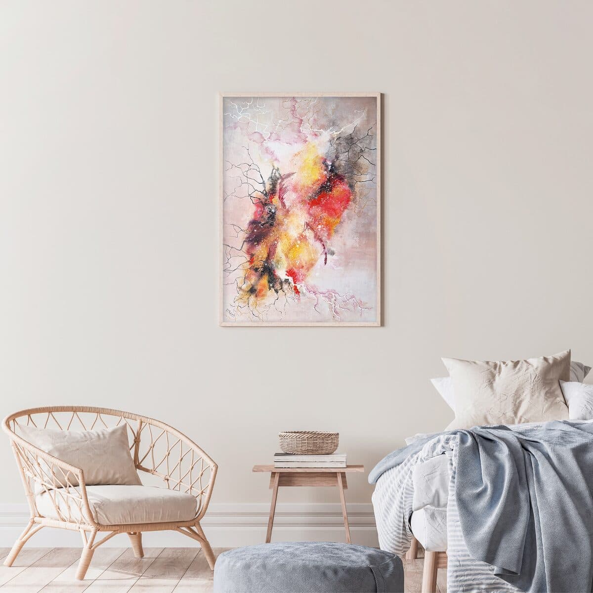 Feniks, Akril na platnu, 120 × 80 cm